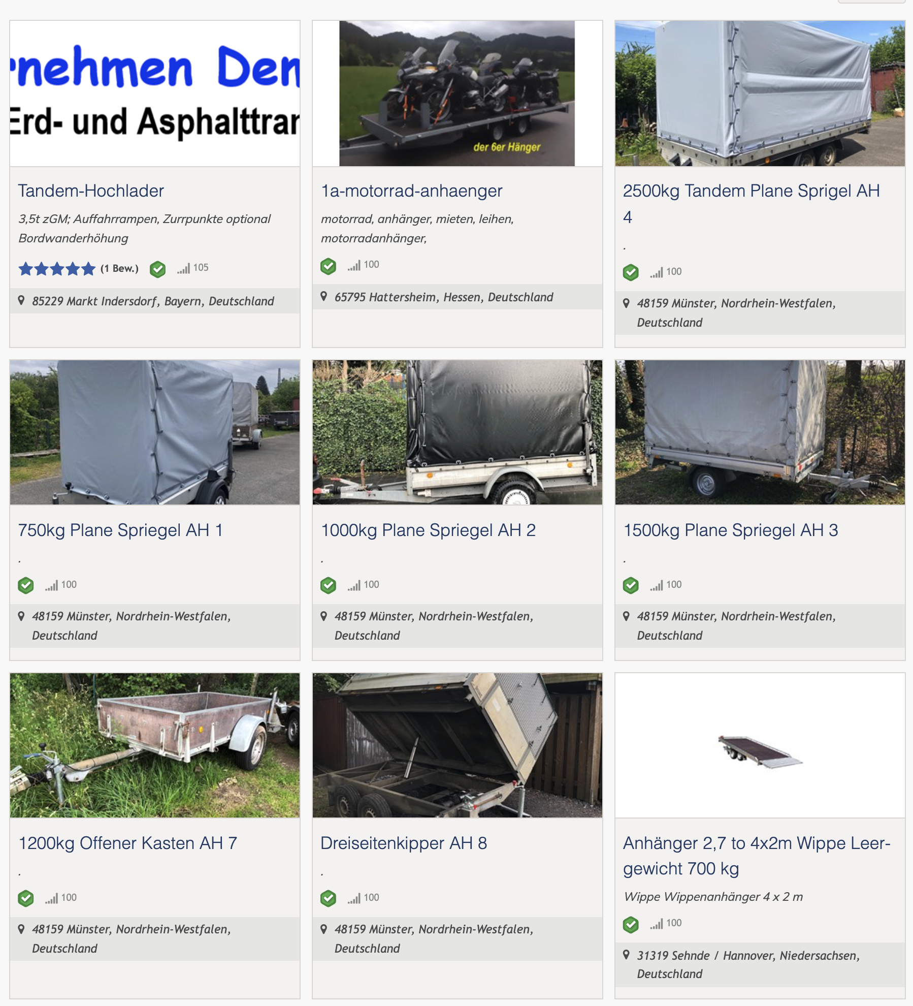 Eintr&auml;ge mit Suchkriterien finden