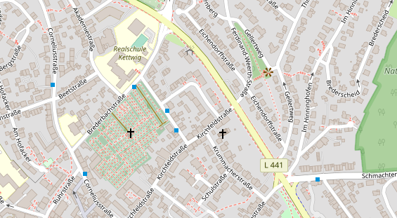 Anhänger auf Satellitenbild