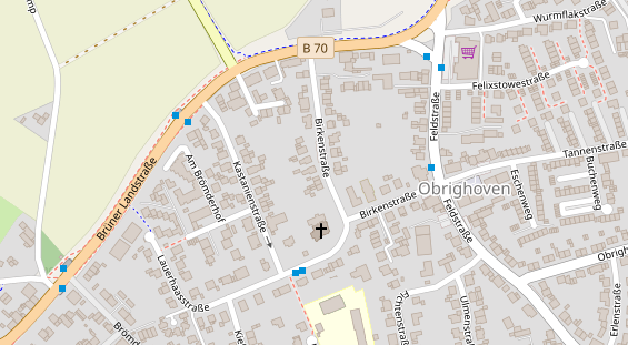 Anhänger auf Satellitenbild