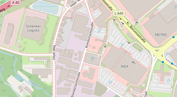 Anhänger auf Satellitenbild