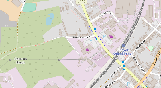 Anhänger auf Satellitenbild