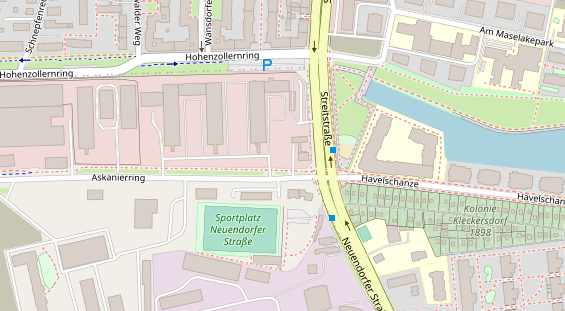 Anhänger auf Satellitenbild