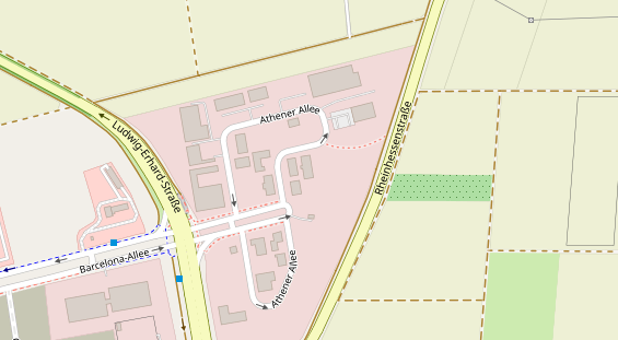 Anhänger auf Satellitenbild