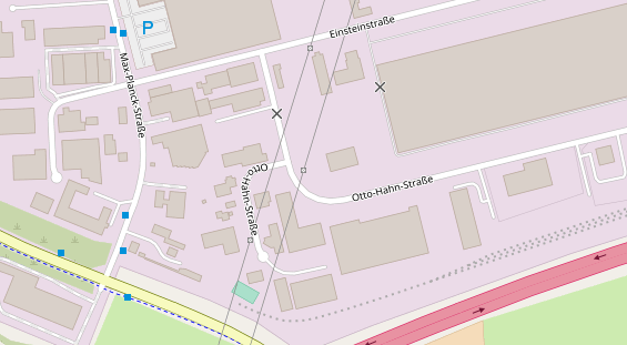 Anhänger auf Satellitenbild