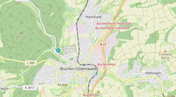 Anhänger auf Karte