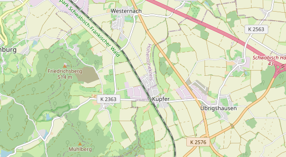 Anhänger auf Karte