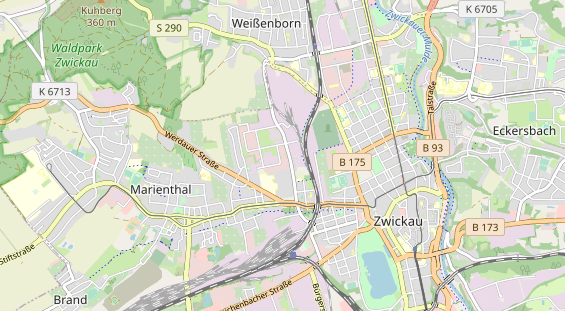 Anhänger auf Karte