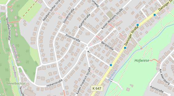 Anhänger auf Satellitenbild