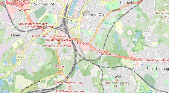 Anhänger auf Karte