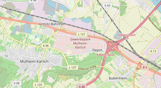 Anhänger auf Karte