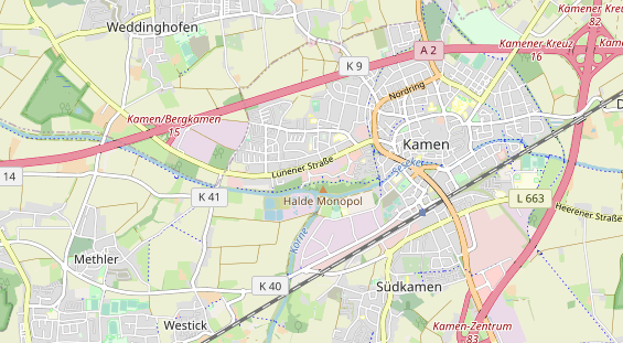 Anhänger auf Karte
