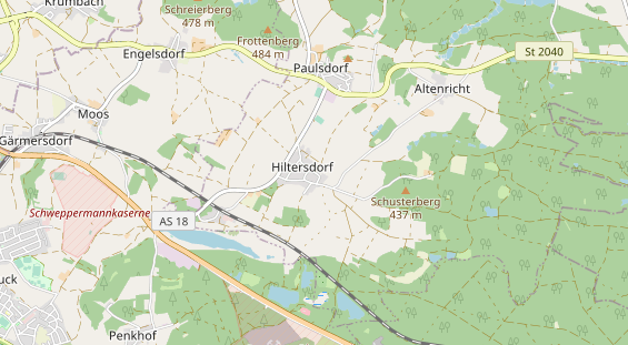 Anhänger auf Karte