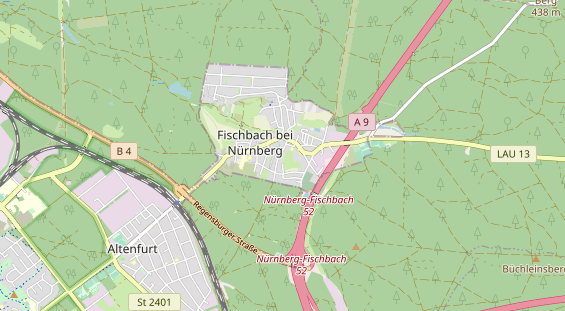 Anhänger auf Karte