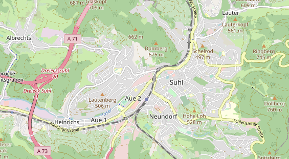 Anhänger auf Karte