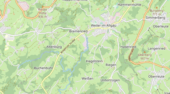 Anhänger auf Karte