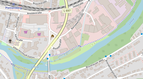 Anhänger auf Satellitenbild