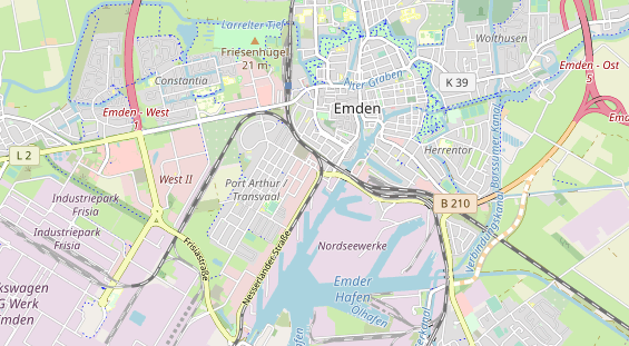 Anhänger auf Karte