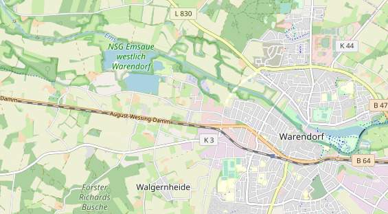 Anhänger auf Karte
