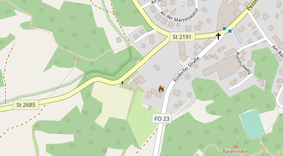 Anhänger auf Satellitenbild