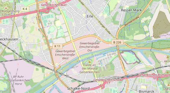 Anhänger auf Karte