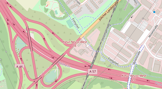 Anhänger auf Satellitenbild