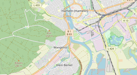 Anhänger auf Karte