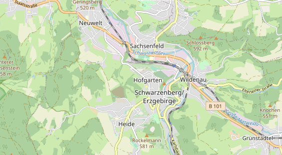 Anhänger auf Karte