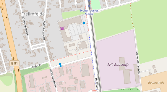 Anhänger auf Satellitenbild