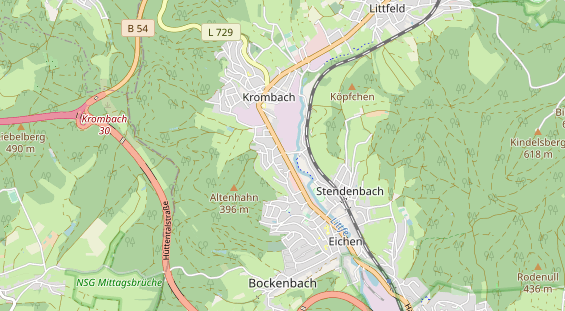 Anhänger auf Karte