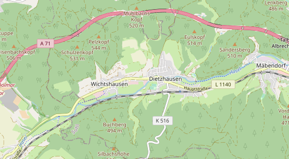 Anhänger auf Karte