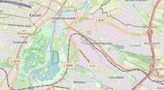 Anhänger auf Karte