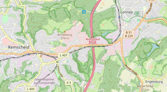Anhänger auf Karte