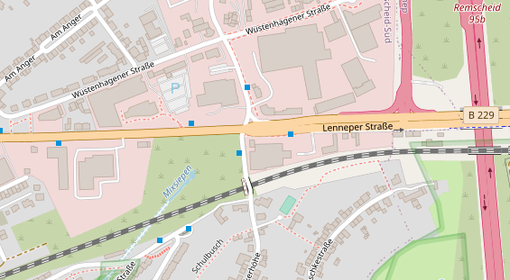 Anhänger auf Satellitenbild