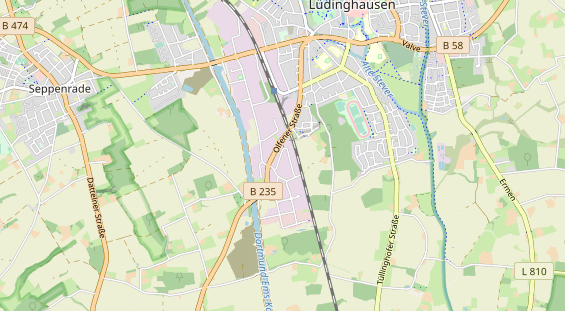 Anhänger auf Karte