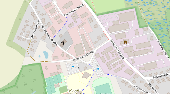 Anhänger auf Satellitenbild