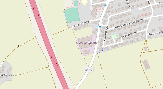 Anhänger auf Satellitenbild