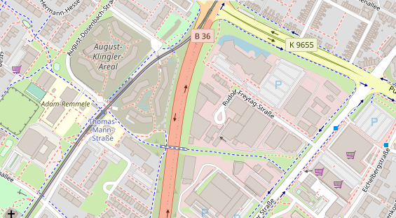 Anhänger auf Satellitenbild