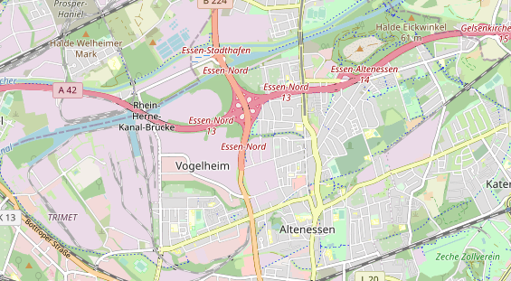 Anhänger auf Karte