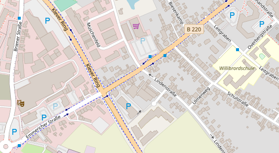 Anhänger auf Satellitenbild