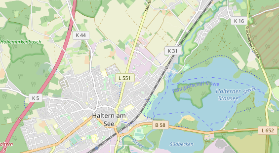Anhänger auf Karte