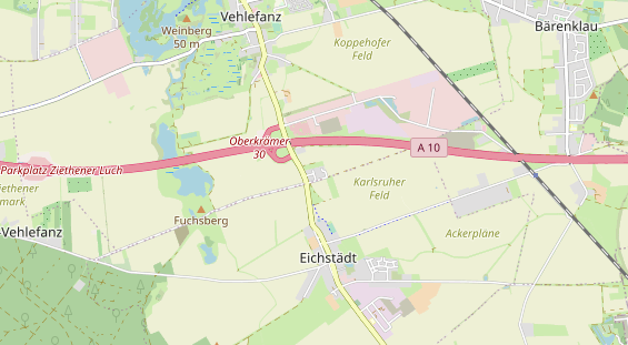 Anhänger auf Karte