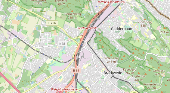 Anhänger auf Karte