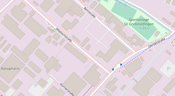 Anhänger auf Satellitenbild