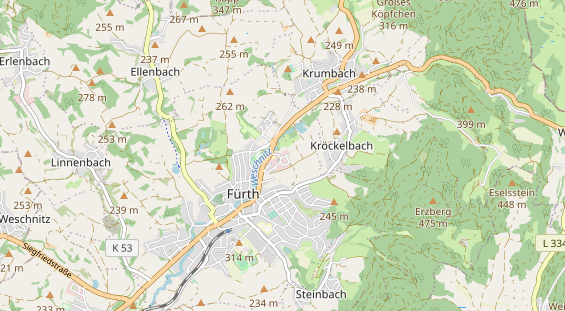 Anhänger auf Karte