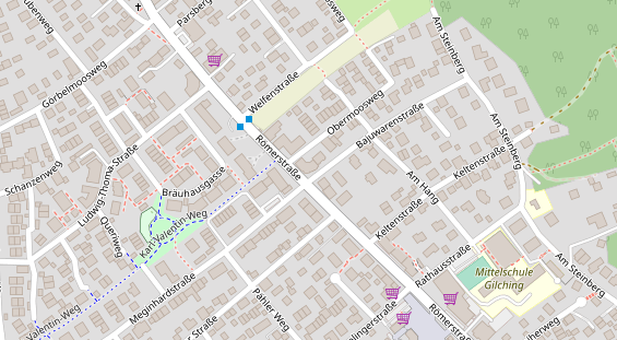 Anhänger auf Satellitenbild