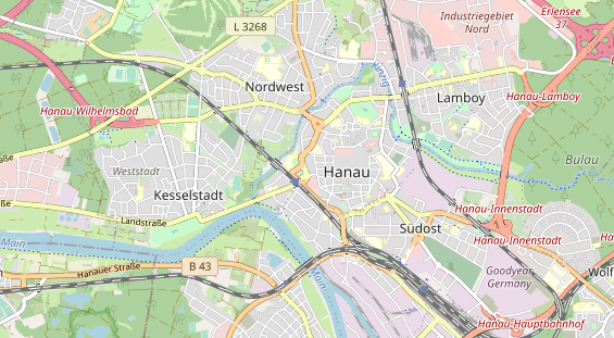 Anhänger auf Karte