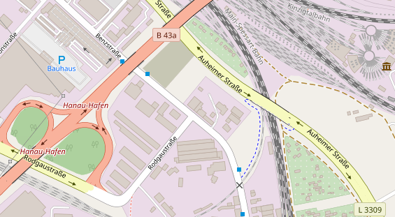 Anhänger auf Satellitenbild