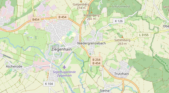 Anhänger auf Karte