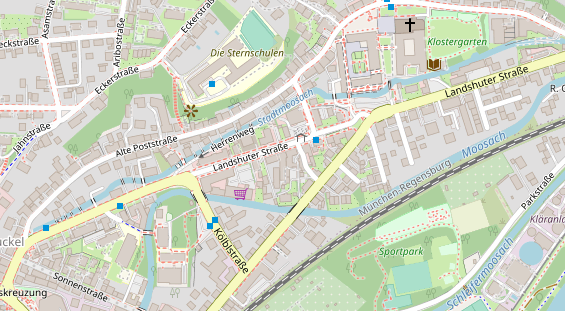 Anhänger auf Satellitenbild