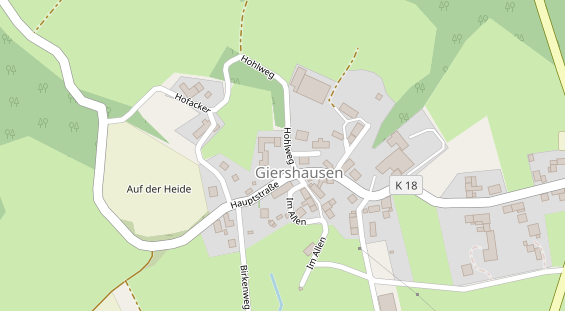 Anhänger auf Satellitenbild